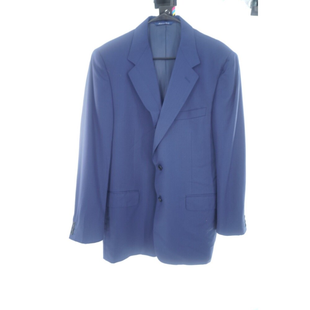 CANALI Men’s Italian Blue Wool Blazer Sport Coat EU 50 7R / US 40R Two-Button